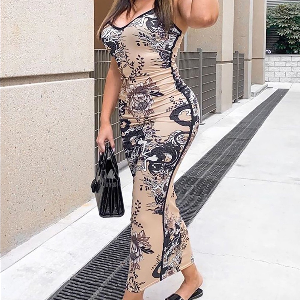 Printed Maxi Dress